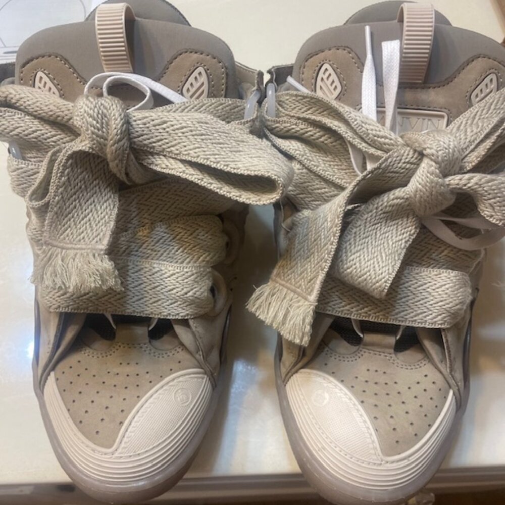 Authentic Man Lanvin Sneakers Size 11- Tan/Beige